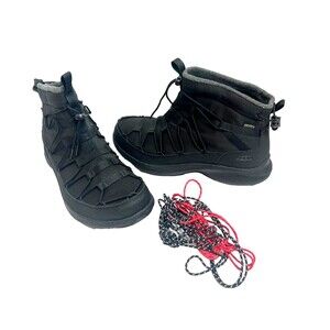 KEEN UNEEK Snk Chukka Boots Mens Size 10.5 Waterproof Pull-on Triple Black